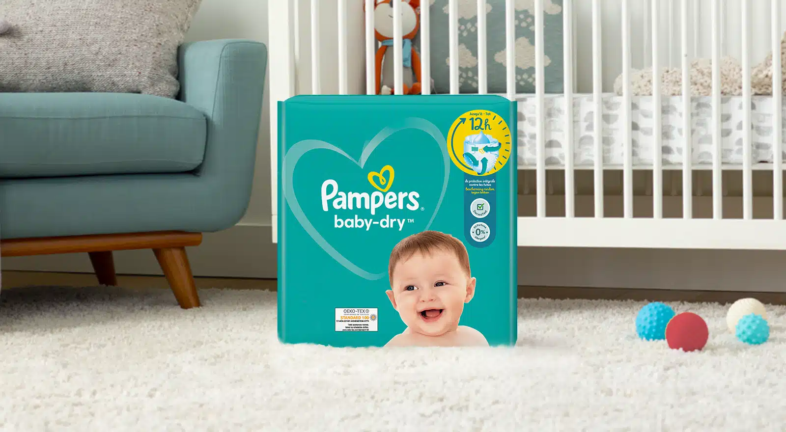 différentes tailles de couches Pampers pour bébés