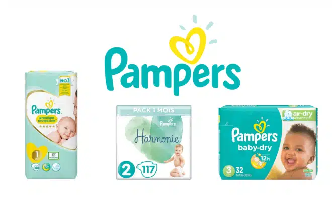 différentes tailles de couches Pampers pour bébés